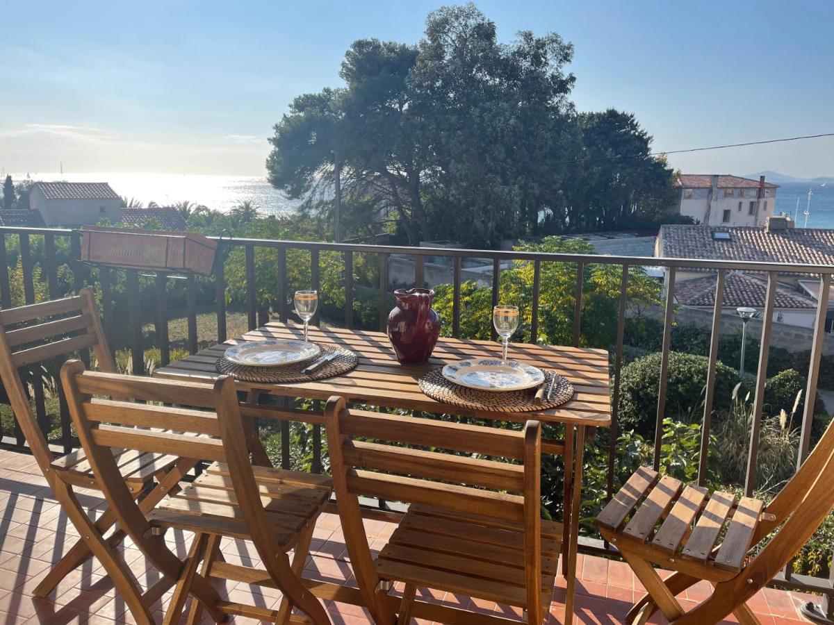 Appartement Cosy Vue Mer A 50 M De La Plage - Refait A Neuf Et Climatise Le Pradet Exteriér fotografie