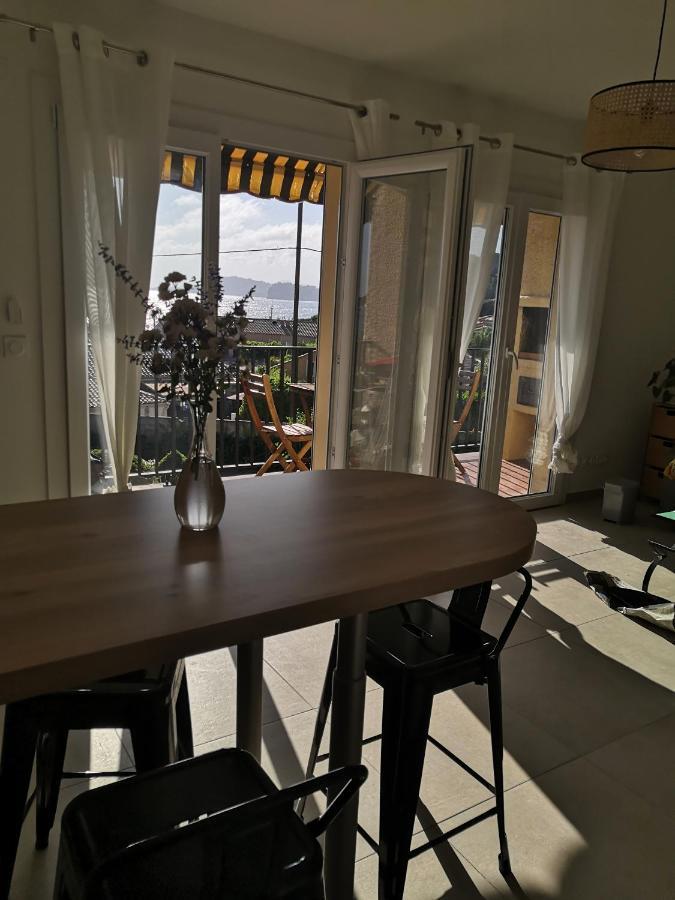 Appartement Cosy Vue Mer A 50 M De La Plage - Refait A Neuf Et Climatise Le Pradet Exteriér fotografie